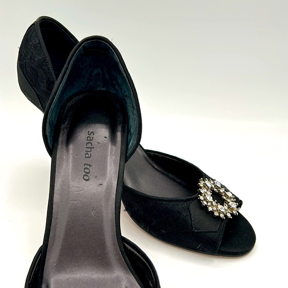 ✨✨SACHA TOO BLACK DRESSY SHOES SIZE 7.5M - Picture 5 of 8